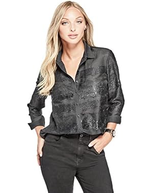Women's Iman Lace Button-Up Shirt