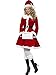 Cuteshower Sexy Christmas Costume Outfit Dress Santa Claus Women Cosplay Clothing Medium Red