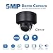 Anpviz 5MP PoE IP Dome Camera with Audio/Microphone, Indoor Outdoor Security Camera Night Vision, Weatherproof IP66 Wide Angle 2.8mm Lens,Motion Detection Alert 24/7 Recording(IPC-D250B-S) Black