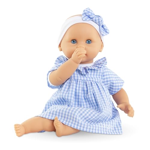 Corolle Premier Poupon Câlin - 12" Soft Baby Doll with Vanilla Scent, Pink Outfit & Sleeping Eyes for Girls Ages 18 Months+, Cute Reborn Realistic Baby Dolls for 2 Year Old Girls