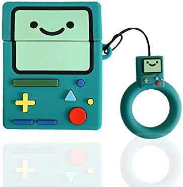 BNBKIKO Airpods Silicone Case for Apple Airpods 1&2 3D Theme Anime [UFO] [Milk Box] [Panda Couple] [Basketball] (C11)