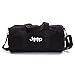 Jeep Wrangler Punisher Skull Sport Heavyweight Duffel Bag, Black & White Large
