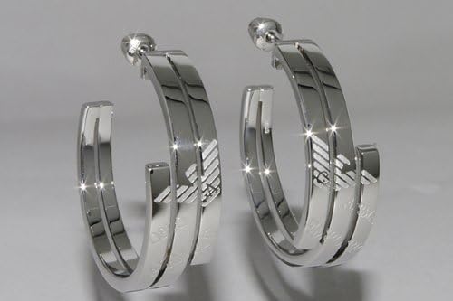 Amazon Co Jp エンポリオ アルマーニ Emporio Armani 大きめリングピアス Egs 並行輸入品 服 ファッション小物