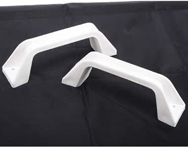 Kit de 2 tiradores blancos con distancia entre ejes de 150 mm, 4