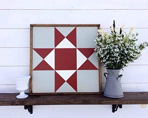 Amazon Com Ohio Star Barn Quilt Block Handmade