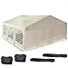Delta 20'x20' PE Party Tent,Wedding Tent Canopy,Heavy Duty Outdoor Shelter,Large Garden Gazebo,with Waterproof Top,Including Carry Bags