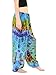 Orient Trail Women's Bohemian Yoga Pajama Tie Dye Hippie Pants US Size 4-12 One Size Andaman Blue