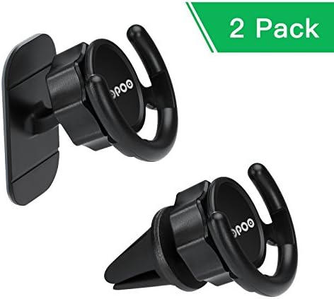 LOPOO 2 Pack Car Mount for Pop Stand Socket Mount Clip for Pop Users Vent Mount Grips 360° Rotation Pop Socket Stand and Grips (1x3M Adhesive Car Mount, 1x Air Vent Car Mount)