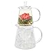 Teabloom - CLEARANCE SALE - MIGH-TEA Brewing Teapots for Iced Tea and Hot Tea, 2 Loose Tea Glass Infusers, 2 Glass Lids