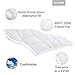 Balichun Pillowtop Cal King Mattress Pad Cover 300TC 100% Cotton Down Alternative Filled Mattress Topper with 8-21-Inch Deep Pocket (White, Cal King)