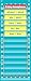 Teacher Created Resources Light Blue Marquee 14 Pocket Chart (13