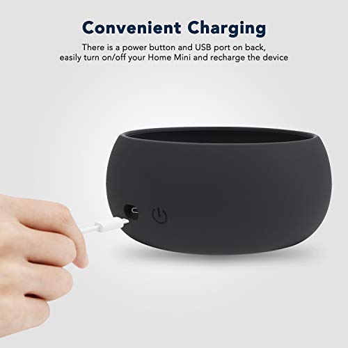 Rechargeable Battery Base for Home Mini by Google, KIWI design 7800mAh Portable Power Charger Protective Holder Accessories with Strong Strap for Home Mini by Google (Dark Gray) - Thumbnail 5