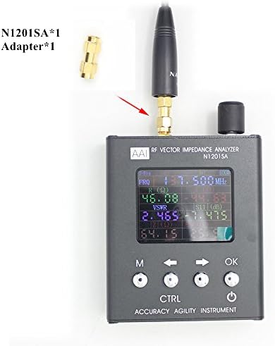 N1201SA UV RF Vector Impedance ANT SWR Antenna Analyzer Meter Tester 140MHz - 2.7GHz(English Version)+SMA-M connector for Handheld Radio