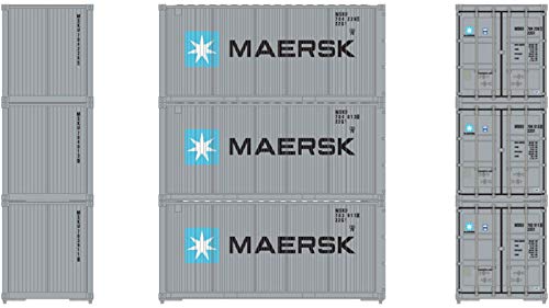 Athearn HO RTR 20' Bevel Container Maersk (3)