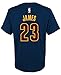 adidas Lebron James Youth Cleveland Cavaliers Navy Name and Number Jersey T-Shirt Medium 10-12