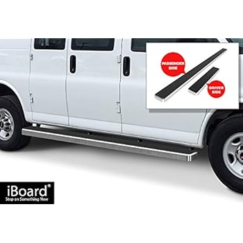 Amazon Com Aps Iboard Running Boards 6 Quot Silver Custom Fit