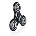 Anxiety Stress Relief Fidget Spinner: Calming Toy for Focus, Relaxation, Distraction & Improved Mood - Aids Depression, Worry & Fear - Perfect Gift for Autism, Anger, ADD, ADHD & PTSD (Black)