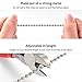 Fan Pull Chain with 35.4 inches Extension, Kinghouse 2 pcs 13.6 inches Copper Beaded Ball Fan Pull Chain Set Including Beaded and Pull Loop Connectors (2 Set)