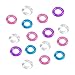 Elisel Soft Silicone Male Dream Essentials Crazy 5/10 Pcs Waterproof Silicone Cockrings Penis Ring Cock-ring Delay Control Ring Super Stretch Cockring Prostate Set for Men Male Masturbation Sex Toys Color Random with Wowlife's Pouch (10 Pcs)