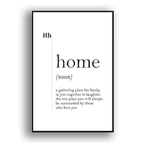 Framed Canvas Wall Art for Living Room, Bedroom Simple Words Canvas Prints for Modern Home Decoration Ready to Hang - 16"x24" inches