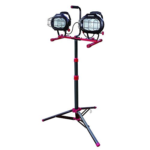 Husky Professional Grade Dual Head 1,200W Halogen Work Light With Tripod Stand