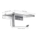 Toilet Paper Holder Stand Bathroom Shelf Paper Towel Holder Toilet Roll Holder Hanger and Mobile Phone Holder made by SUS 304 Stainless Steel for Bathroom, Kitchen, Toilet (Brushed)