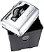 Amazon Basics 12-Sheet Cross Cut Paper, CD, and Credit Card Shredder, Black and Silver