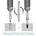 MOOCOM Extractor HSS Broken Bolt and Damaged Screw Extractor 4 Piece Kit Comes with Case. Removes All Kinds of Screws and Bolts. Speed Out Style Dual Tip Design Requires No Drill Bits