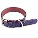 Moonpet Soft Padded Real Genuine Leather Dog Collar-Best Full Grain Heavy Duty Dog Collar-Durable Strong Adjustable for Small Medium Large X-Large Male Female Dogs Walking Training-Black,17.2-22''