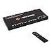 J-Tech Digital HDMI Audio Extractor Switcher 4x1 HDMI 2.0 4K 60Hz with 18Gbps, HDCP 2.2, HDR10, Analog/Digital Audio Output, Supporting CEC, ARC, with IR Remote and auto-Switching [JTECH-SWE41]