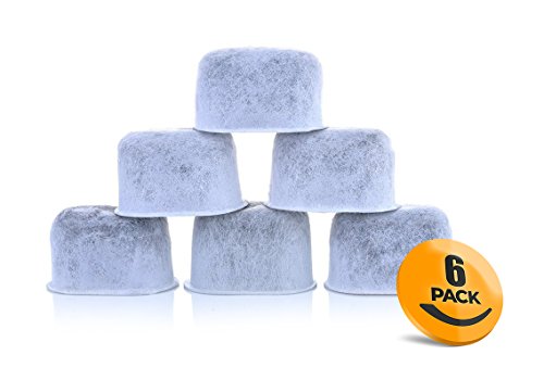 6-Pack KEURIG Compatible Water Filters - Universal Fit (NOT CUISINART) Keurig Compatible Filters - Replacement Charcoal Water Filters for Keurig 2.0 (and older) Coffee Machines - K&J Charcoal Filters
