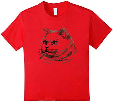 Kids British Shorthair Cat Breeds T Shirt Tshirt tee 8 Red