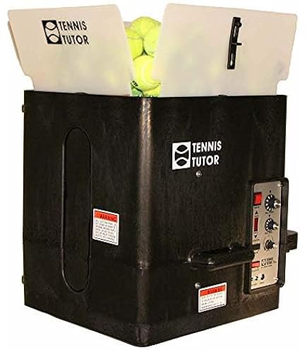 Tennis Tutor plus プレイヤー テニスボールマシン Amazon.com : Tennis Tutor Plus with Remote. Variable TOPSPIN