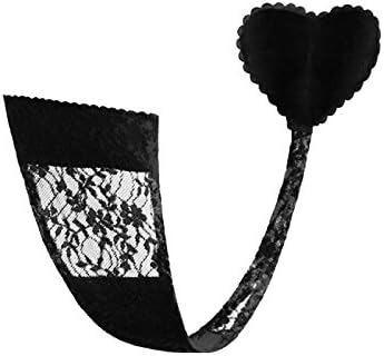 Invisible Strapless Lace Panties by Zavora - Available In Black, White, and Nude (Medium, Black)