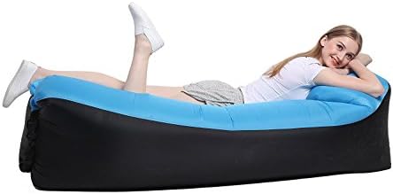 Manledio Inflatable Lounger Air Lounge Sofa - Portable Quick Compression Sacks Mattress Lazy Bag Dream Beach Chair for Home Indoor Outdoor Activities