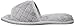 Dearfoams Women's Terry Slide Flat, Grey, Large / 9-10 B(M) US