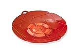 JL Future Spill Stopper Silicone Pot Pan Lid (L, 11 inch, Red) Fits pots and pans from 9 inch - 10 inch.