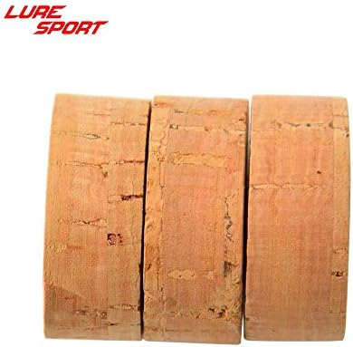 LureSport AAA Grade Cork Ring (10pcs) 1 1/4" x 1/2" x9/32 Rod Building Component Repair DIY Accessory