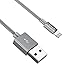 Apple MFI Certified Lightning to USB Cable - Crave Premium Nylon Braided Cable 4 FT - Slate