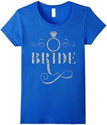Women's Women's Bride Party Wedding Bachelorette T-shirt tshirts Medium Royal Blue