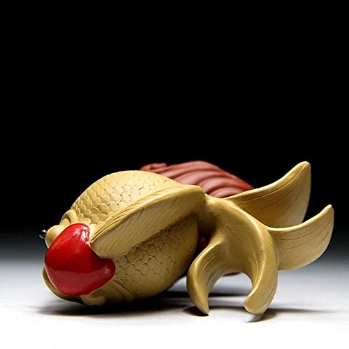 Blue Stones Authentic Purple Clay Auspicious Fish Tea Pet Office Kung Fu Tea Set Accessories Natural