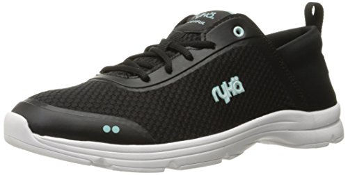 RYKA Women’s Joyful Walking Shoe, Black/Mint, 9 M US