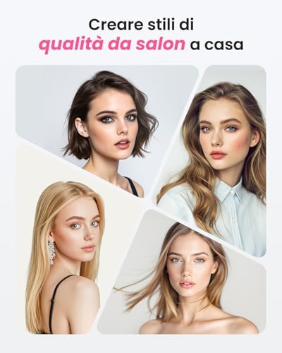 Spazzola Termica per Capelli 38mm, Thermal Brush per Volume Blowout 8 Min