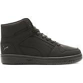 Puma Men's Rebound Layup Sneaker, Wide-Nubuck Black Black-Cool Dark Gray, 9.5