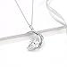 YFN Sterling Silver I Love You to the Moon and Back Dog House Moom Pendant Necklace 18