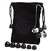 GOgroove audiOHM Ergonomic Earbuds with Interchangeable Noise-Reduction Silicone Ear Pieces