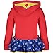 WARNER BROS Justice League Wonder Woman Little Girls Zip Up Costume Hoodie Red 6