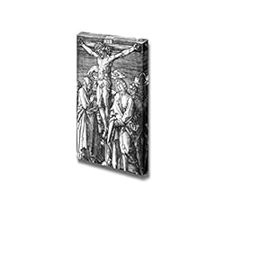 The Engraved Passion Series: Crucifixion (No. 11) by Albrecht Durer - Canvas Print Wall Art- 12" x 18"