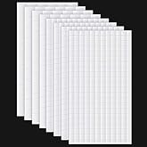 8 Sheets Foam Dots Squares, Adhesive 3D Foam Squares, 2 Sizes, Scrapbook | Double-Sided Adhesive, Pop-Up Lift Effect, Card Ma