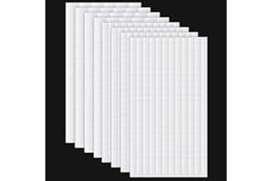 Outus 8 Sheets Foam Dots Squares 3D Pop Foam Squares Dual-Adhesive Mount for Halloween Christmas Scrapbook DIY Crafts Office Supplies, 2 Sizes